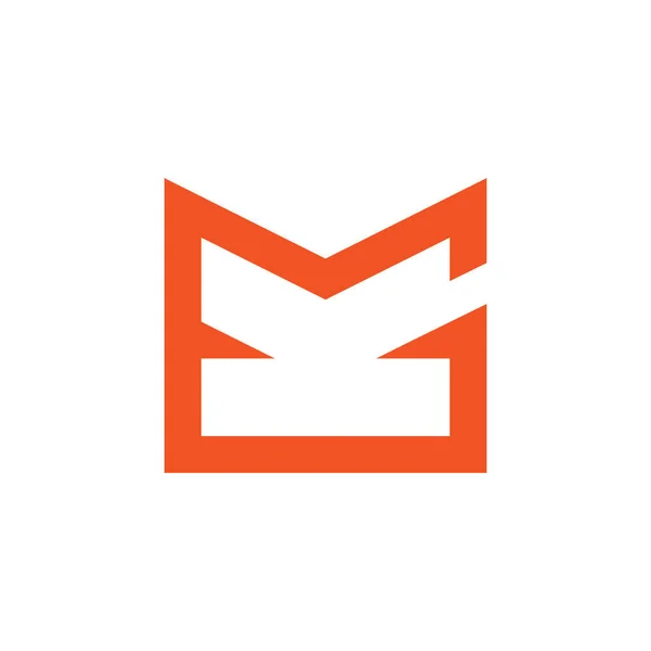 mk soyut geometrik logo vektörü harfi