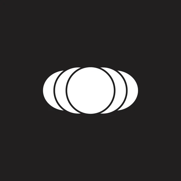 曲線信号シンプルなスプレッドデザインのロゴベクトル — ストックベクタ