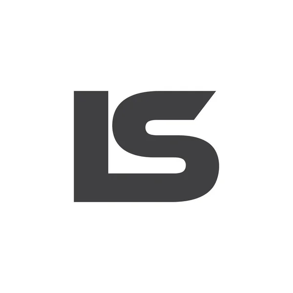 Harf Basit bağlı logo vektörü