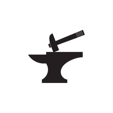 Çekiç demiri silueti basit sembol vektörü