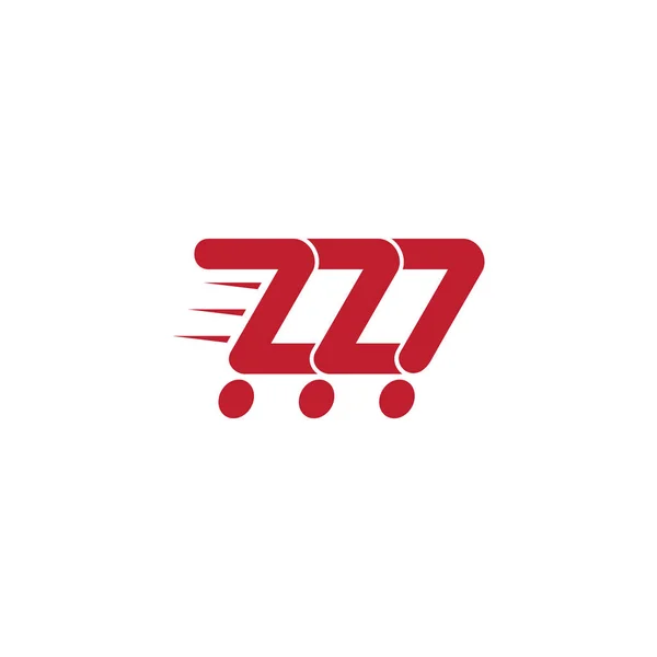 Litera Koszyk Geometryczny Projekt Symbol Wektor Logo — Wektor stockowy