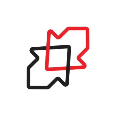 bağlı ok logo vektörü