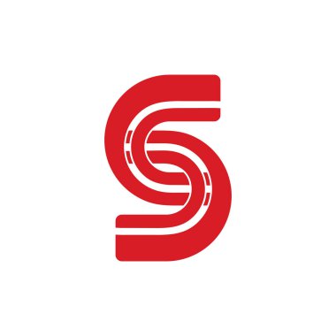 harf çizgileri bağlı logo vektörü