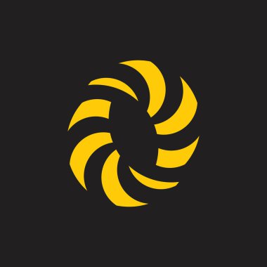 çizgili dönüş geometrik dekorasyon vektörü