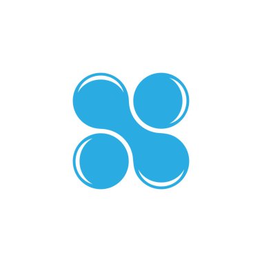 Kare sıvı noktalar logo tasarımı vektörü