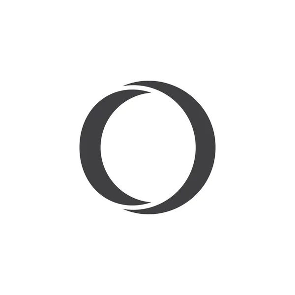 Basit Düz Daire Nesne Simgesi Logo Vektörü — Stok Vektör
