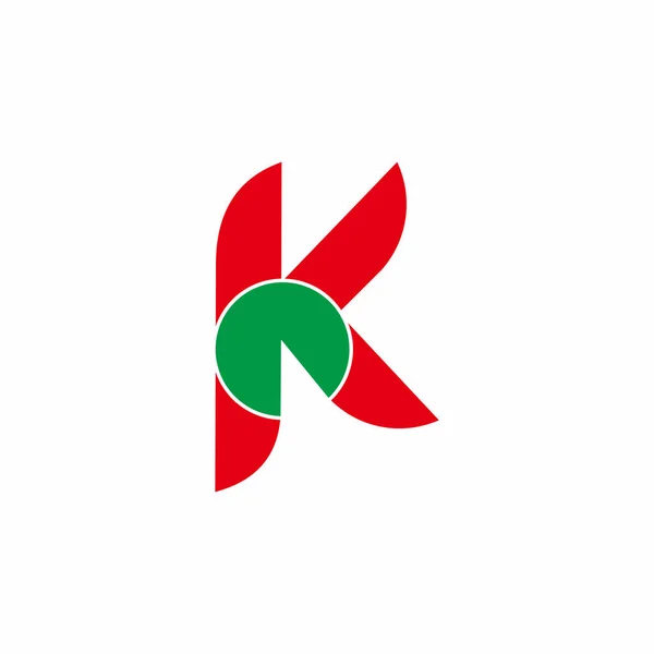 字母K圆运动几何抽象标识向量 — 图库矢量图片