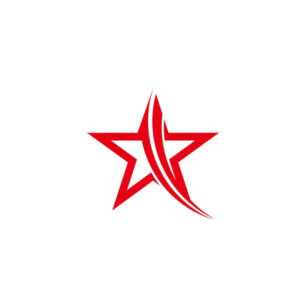 Vector Brillo Estrella Diseño Geométrico Simple Apto Para Logotipo Marca — Vector de stock