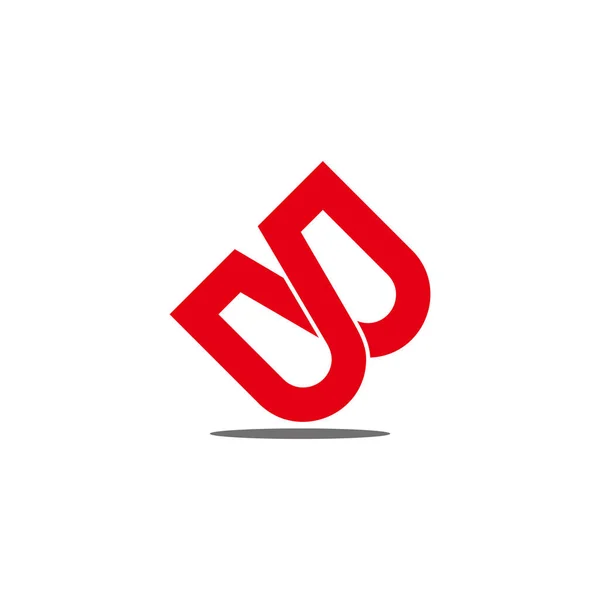 Letter Infinity Lines Overlap Design Logo Vector — Stock Vector