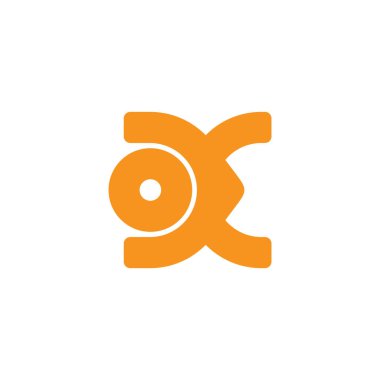 soyut harf dc basit geometrik çizgi benzersiz logo vektörü