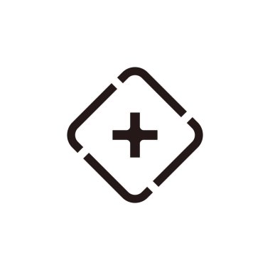 Tıbbi tedavi süreci sembol logosunun vektörü