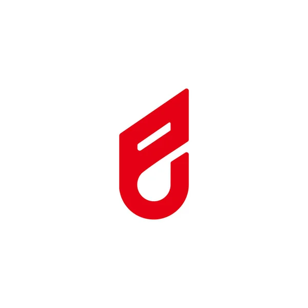 Abstrato Letra Linha Geométrica Simples Logotipo Vetor —  Vetores de Stock