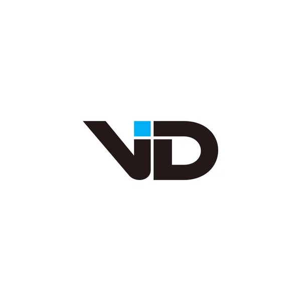 Eenvoudige Letter Geometrische Lijn Kunst Moderne Logo Vector — Stockvector