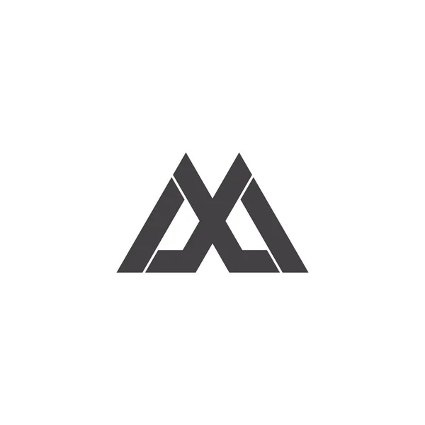 Lettre Simple Géométrique Moderne Triangle Symbole Logo Vecteur — Image vectorielle