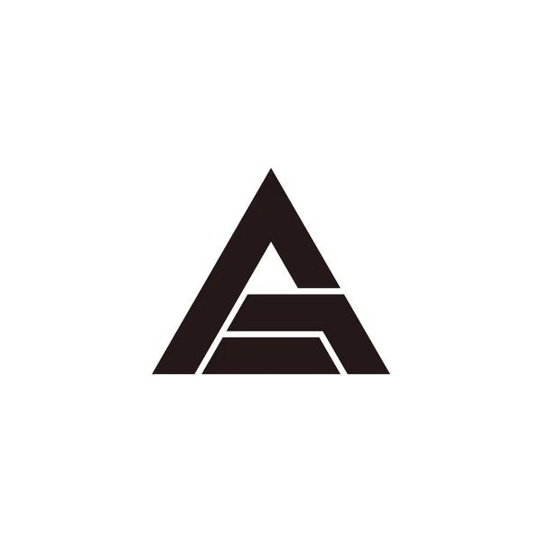 Abstracto Triángulo Letra Flecha Hasta Símbolo Logotipo Vector — Vector de stock