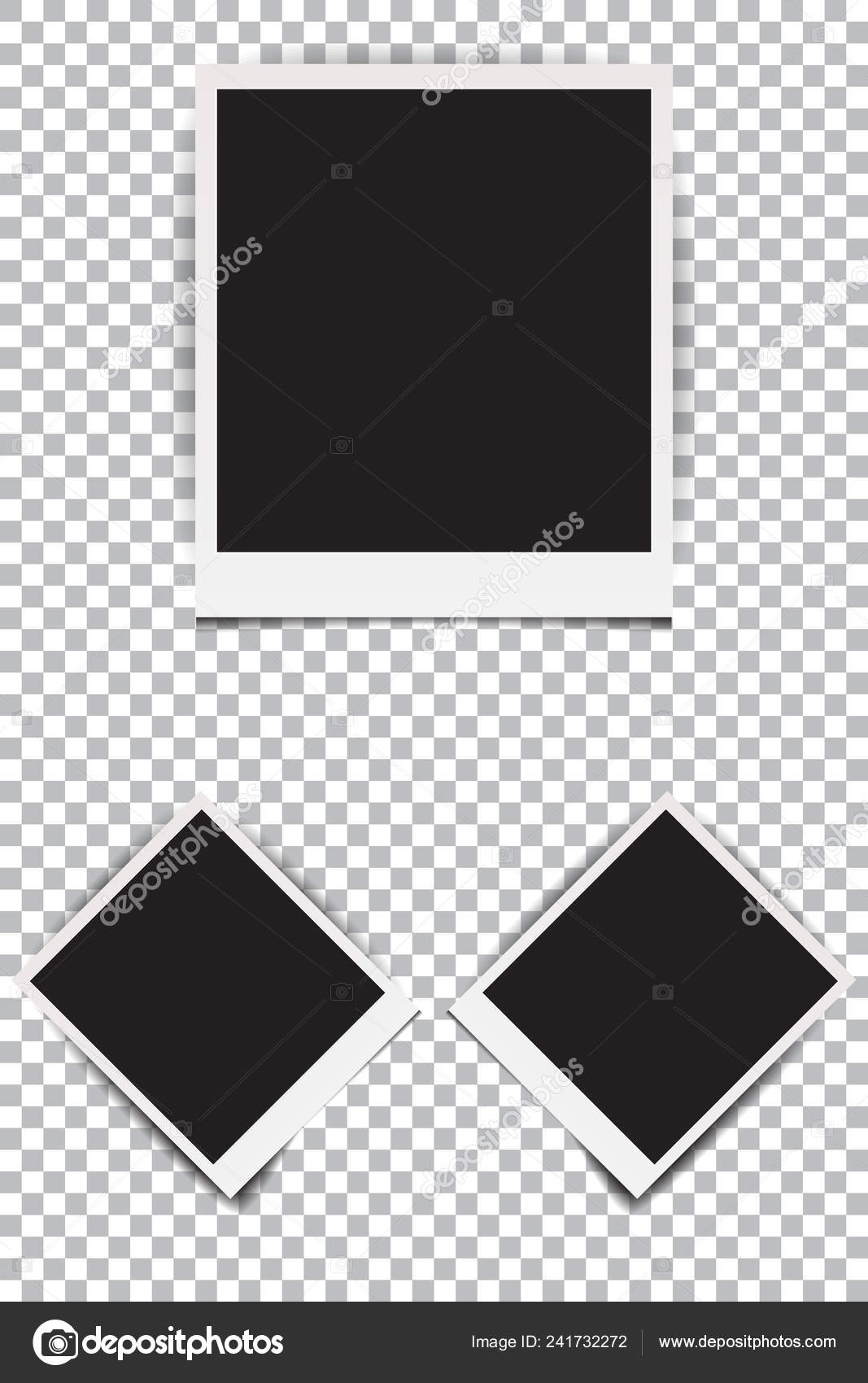 pic Realistic Polaroid Frame Transparent Background set old empty realistic photo frame transparent background polaroid border vector image by c dim x vector stock 241732272