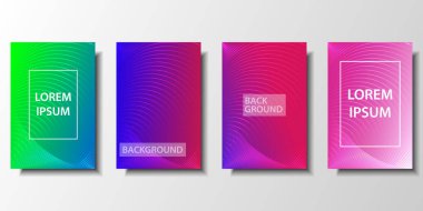 Modern arka plan tasarımı. Renkli yarı ton degradeler. Minimal tasarım kapsar. Web için arka plan şablonu tasarımı. Güzel degradeler. Vektör Illustration. 