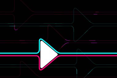 Sosyal ağ tarzında renkli modern arkaplan. Dijital arka plan. Dere kapağı. Sosyal medya konsepti. Vektör çizimi. EPS10