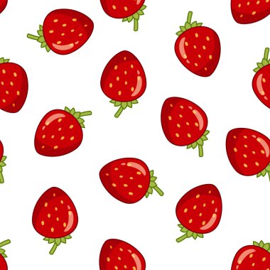 Çileklerle kusursuz desen