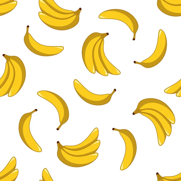Nahtloses Muster Mit Bananen — Stockvektor