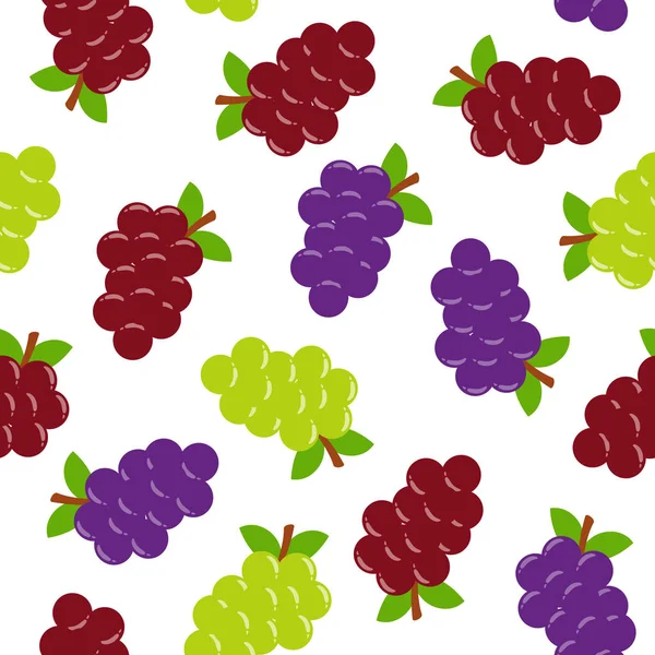 Seamless Pattern Grapes — Stock Vector