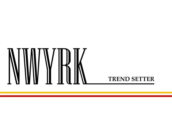 Slogan Cidade Nova Iorque Para Impressão Camisetas Gráfico Impresso — Vetor de Stock