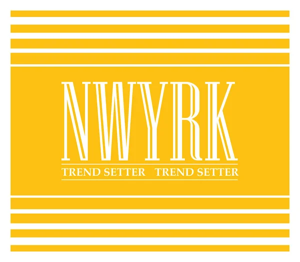 New York City Slogan Pro Shirt Tisk Grafický Tee Tištěné — Stockový vektor