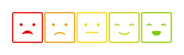Emoticons Έκφραση Διάθεσης Κλίμακας — Διανυσματικό Αρχείο