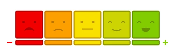 Emoticons Έκφραση Διάθεσης Κλίμακας — Διανυσματικό Αρχείο
