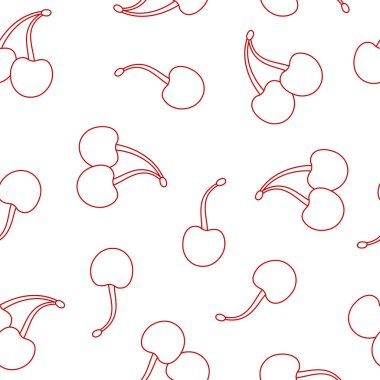 Kirazlı kusursuz desen