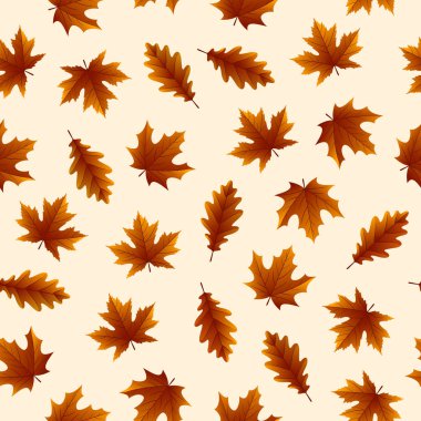 Sonbahar yapraklı pürüzsüz desen