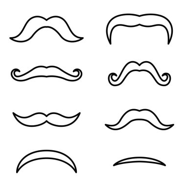 hipster bıyık set