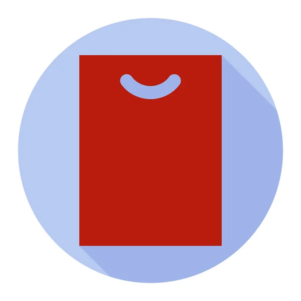 Πλαστική Σακούλα Εικονίδιο Μπλε Φόντο — Διανυσματικό Αρχείο