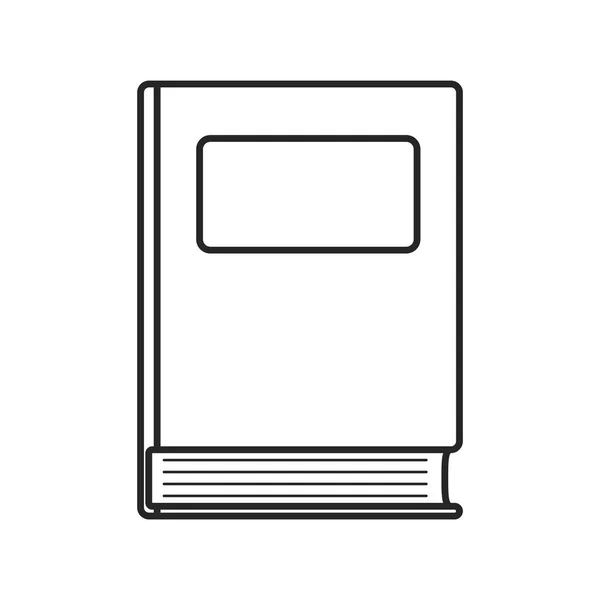 Réserver Icône Plate Sur Fond Blanc — Image vectorielle