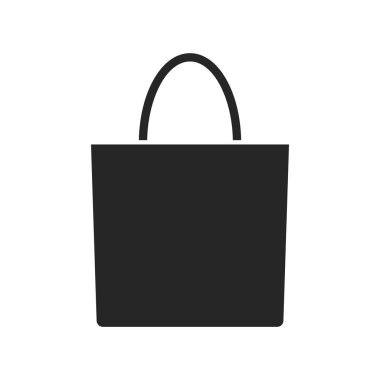 Eko çanta simgesi beyaz arka plan üzerinde