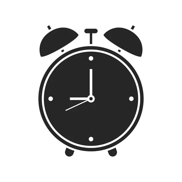 Icono Del Reloj Despertador Sobre Fondo Blanco — Vector de stock