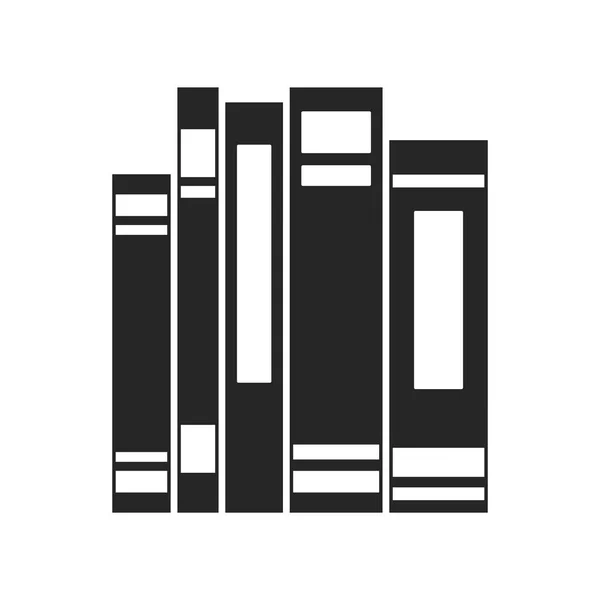 Піктограма Плоскої Книги Білому Тлі — стоковий вектор
