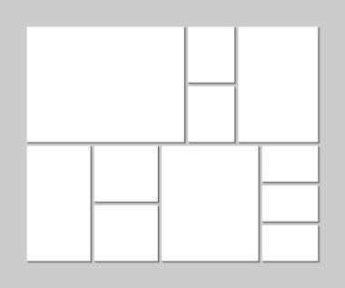 Duygudurum kurulu şablon gri arka plan üzerinde