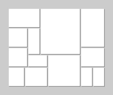 Duygudurum kurulu şablon gri arka plan üzerinde