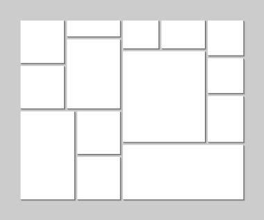 Duygudurum kurulu şablon gri arka plan üzerinde