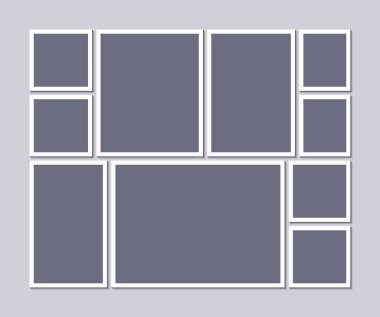 Duygudurum kurulu şablon gri arka plan üzerinde