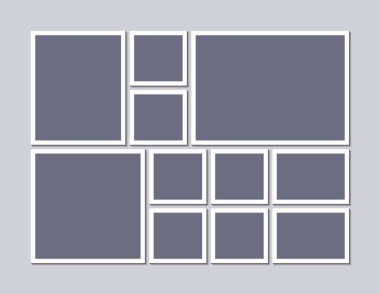 Duygudurum kurulu şablon gri arka plan üzerinde