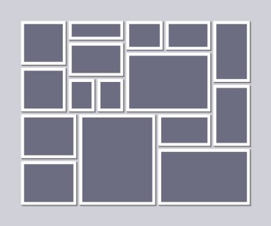 Duygudurum kurulu şablon gri arka plan üzerinde