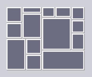 Duygudurum kurulu şablon gri arka plan üzerinde