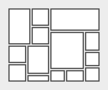 Duygudurum kurulu şablon gri arka plan üzerinde