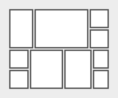 Duygudurum kurulu şablon gri arka plan üzerinde