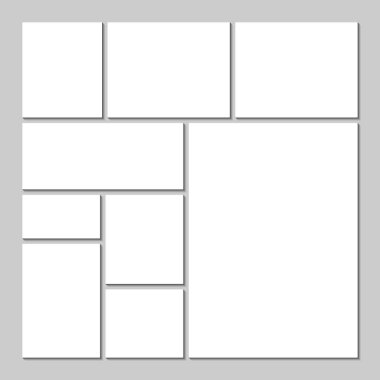 Duygudurum kurulu şablon gri arka plan üzerinde