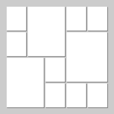 Duygudurum kurulu şablon gri arka plan üzerinde