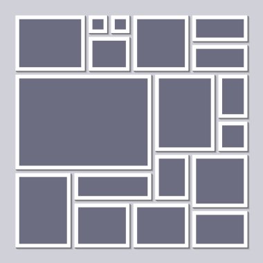 Duygudurum kurulu şablon gri arka plan üzerinde