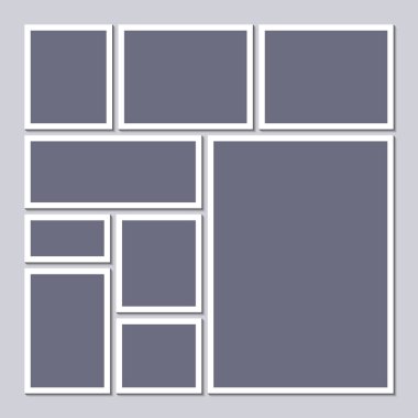 Duygudurum kurulu şablon gri arka plan üzerinde